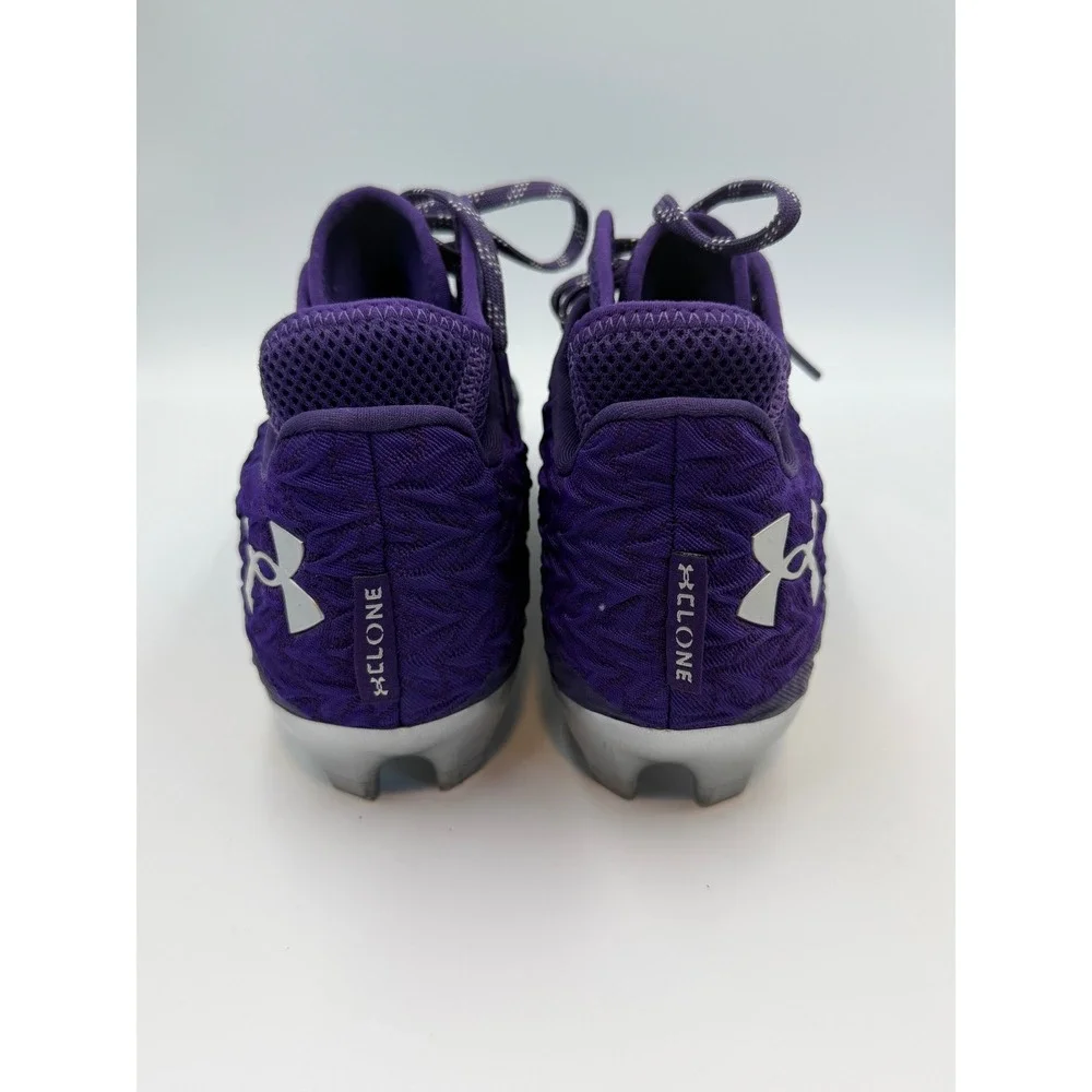 Under Armour Spotlight Clone MC Football Cleats Men's Purple Silver Sz 9